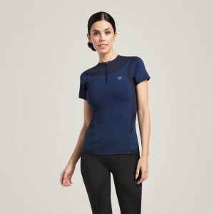 Ariat Ascent Crew Baselayer Granatowe Polska | NYJFPG-302