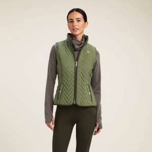 Ariat Ashley Insulated Vest Four Leaf Clover Polska | TGZOCJ-294