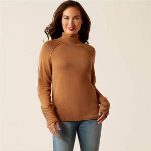 Ariat Bahia Sweater Camel Polska | WNJHAL-852