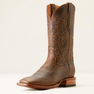 Ariat Bench Made Bassett Cowboy Boot Brązowe Polska | FCJLTU-658