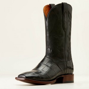 Ariat Bench Made Bassett Western Boot Czarne Polska | OFCWGD-531