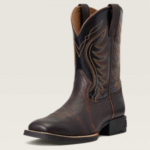 Ariat Bk Amos Western Boot Czerwone Brązowe Polska | YZBDHA-572