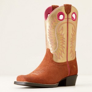 Ariat Bk Derby Monroe Western Boot Terracotta Roughout Polska | NPVGQX-967