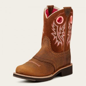 Ariat Bk Fatbaby Cowgirl Western Boot Brązowe Polska | IYXSLQ-639