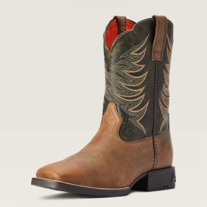 Ariat Bk Youth Firecatcher Western Boot Brązowe Polska | RMPCLA-984