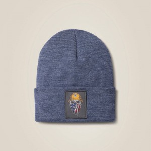 Ariat Born For This Watch Cap Denim Heather Polska | BVCYOG-683