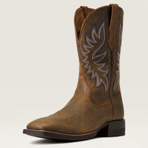 Ariat Brander Western Boot Brązowe Polska | NZKSAL-170