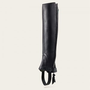 Ariat Breeze Chap Half Chap Czarne Polska | GVPFKC-804