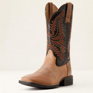 Ariat Brush Creek Cowboy Boot Brązowe Polska | ELOYRF-491