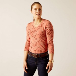 Ariat Burnt Brick Bit T-Shirt Burnt Brick Polska | MVEHKB-450