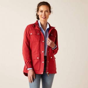 Ariat Calumet Field Jacket Czerwone Polska | FAVBEO-314