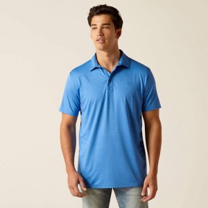 Ariat Charger 2.0 Fitted Polo Seascape Polska | WAPLFJ-509