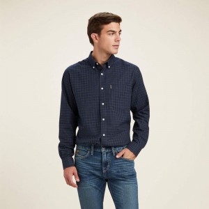 Ariat Clement Shirt Granatowe Polska | KARCLO-152