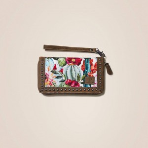 Ariat Clutch Wallet Cactus Floral Multi Polska | PUCQOH-635