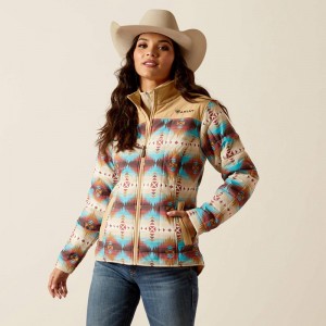 Ariat Crius Insulated Jacket Serrano Southwest Print Polska | MVXRQP-135