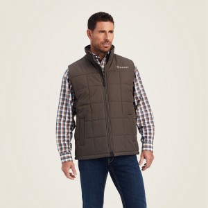 Ariat Crius Insulated Vest Banyan Bark Polska | ERTLCY-792