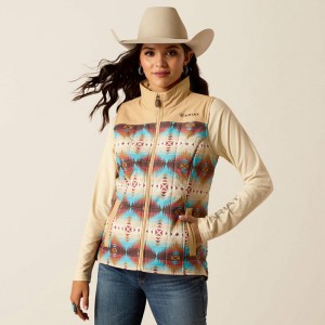 Ariat Crius Insulated Vest Serrano Southwest Print Polska | AMUCSY-026