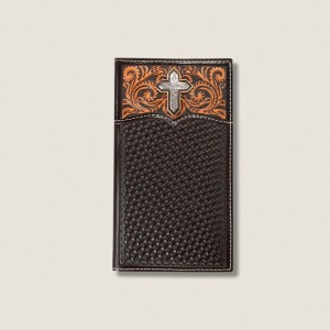 Ariat Cross Rodeo Wallet Brązowe Polska | GUKYOQ-150