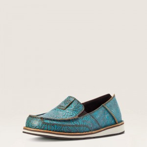 Ariat Cruiser Brushed Turq Floral Emboss Polska | EWIXMF-825