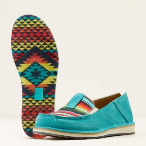 Ariat Cruiser Teal Suede/Striking Serape Polska | QWPMEH-574