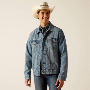 Ariat Denim Trucker Jacket Roby Polska | ELZFXS-238