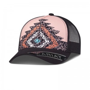 Ariat Diamond Print Cap Brązowe Polska | FKZLJR-563