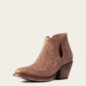 Ariat Dixon R Toe Western Boot Brązowe Polska | OCGAUQ-206