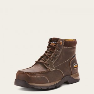 Ariat Edge Lte Chukka Waterproof Composite Toe Work Boot Ciemny Brązowe Polska | PSKVGO-573