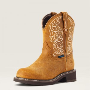 Ariat Fatbaby Heritage Waterproof Western Boot Ginger Spice Polska | JKPFVB-301