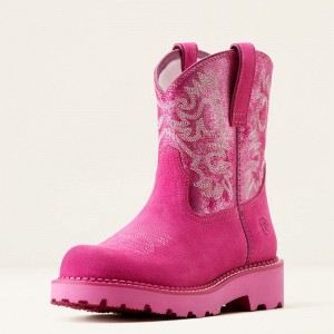 Ariat Fatbaby Western Boot Hottest Pink/Pink Metallic Polska | JQGLUK-328