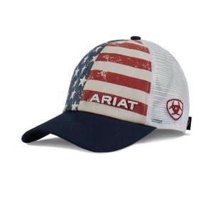 Ariat Flag Print Cap Multi Polska | LNIFGZ-801