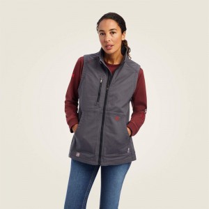 Ariat Fr Duralight Cordura Canvas Vest Szare Polska | CEDUOG-819