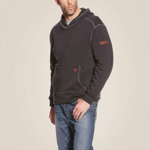 Ariat Fr Polartec Hoodie Czarne Polska | QIJOVE-879