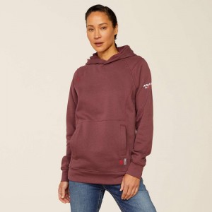 Ariat Fr Rev Pullover Hoodie Catawba Grape Polska | IQYUXO-498