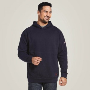 Ariat Fr Rev Pullover Hoodie Granatowe Polska | EQUPVD-256