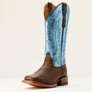 Ariat Frontier Tilly Western Boot Niebieskie Polska | RPHWBN-302