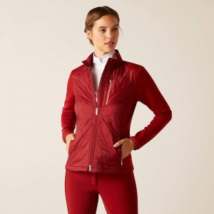 Ariat Fusion Insulated Jacket Sun-Dried Tomato Polska | SOMLFC-756