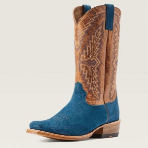 Ariat Futurity Showman Western Boot Niebieskie Polska | WLZHAE-471