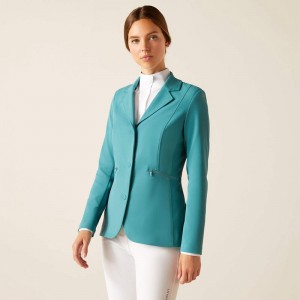 Ariat Galatea Show Coat Niebieskie Polska | YZVJUL-458