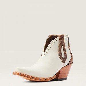 Ariat Greeley Western Boot Blanco Polska | BOTRUE-738