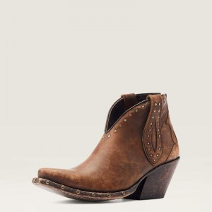 Ariat Greeley Western Boot Brązowe Polska | EHTDBX-942