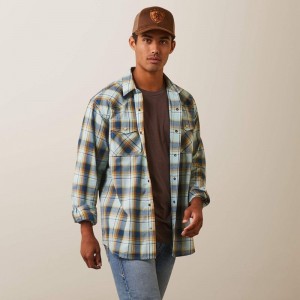 Ariat Habney Retro Fit Shirt Aquatic Polska | XKDGCT-297