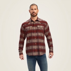 Ariat Hendrie Retro Fit Shirt Cherry Mahogany Polska | MIADPL-579