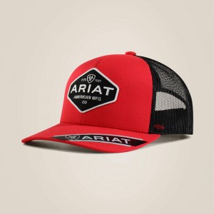 Ariat Hexigon Logo Cap Czarne Polska | FUGBQI-472