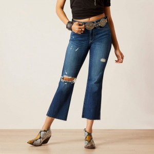 Ariat High Rise Caroly Flare Crop Jean Athena Polska | OUVBZG-812