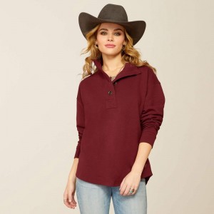 Ariat Hometown Sweatshirt Tawny Port Polska | IYBHXQ-810