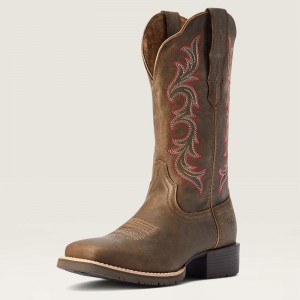 Ariat Hybrid Rancher Stretchfit Western Boot Pebble Polska | OMRLWA-380