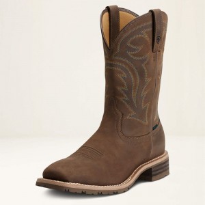 Ariat Hybrid Rancher Waterproof Western Boot Brązowe Polska | CTIDSO-857