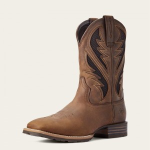 Ariat Hybrid Venttek Western Boot Distressed Tan Polska | ENAGSY-926