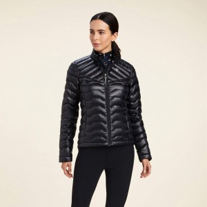 Ariat Ideal Down Jacket Czarne Polska | ASFZCH-914